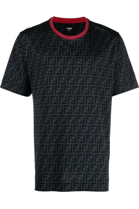 fendi all over print t shirt|fendi t shirt size guide.